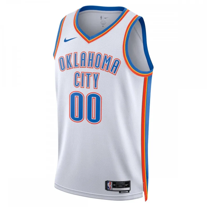 Oklahoma City Thunder Unisex 2022/23 Swingman Custom Jersey Weiß – Association Edition