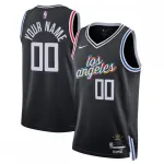 Maglia personalizzata LA Clippers Unisex 2022/23 Swingman - City Edition - Nero LA Clippers Unisex 2022/23 Maglia Swingman Personalizzata - Edizione Città - Nero