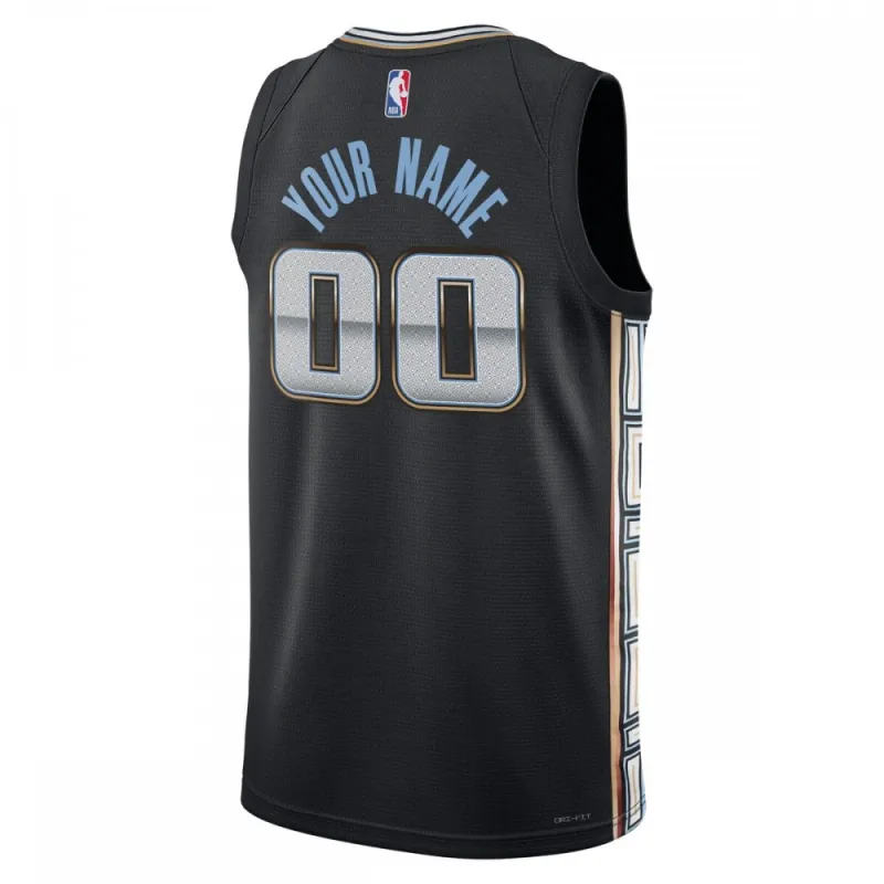 Memphis Grizzlies Unisex 2022/23 Swingman Custom Trikot - City Edition - Schwarz