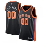 New York Knicks Unisex 2022/23 Swingman Custom Jersey - City Edition - Zwart