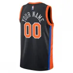 New York Knicks Unisex 2022/23 Swingman Custom Jersey - City Edition - Zwart