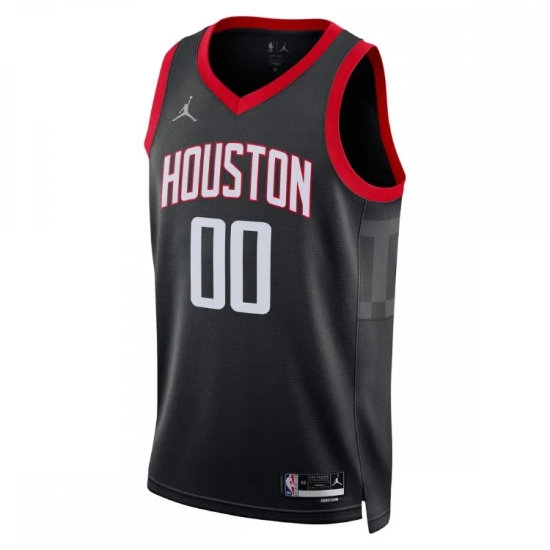Maglia da ginnastica unisex Houston Rockets Swingman 2022/23 personalizzata – Statement Edition – Nera