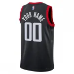 Maglia da ginnastica unisex Houston Rockets Swingman 2022/23 personalizzata – Statement Edition – Nera