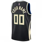 Milwaukee Bucks Unisex 2022/23 Swingman Custom Jersey - Statement Edition - Preto