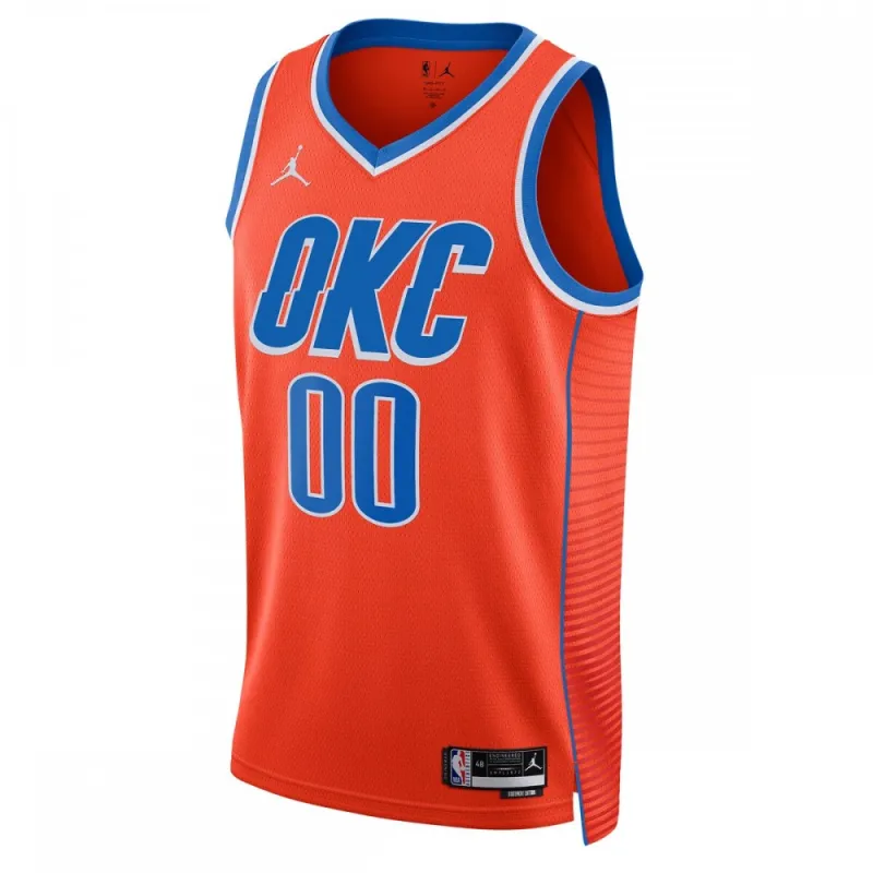 Oklahoma City Thunder Unisex 2022/23 Swingman Custom Jersey – Statement Edition – Orange