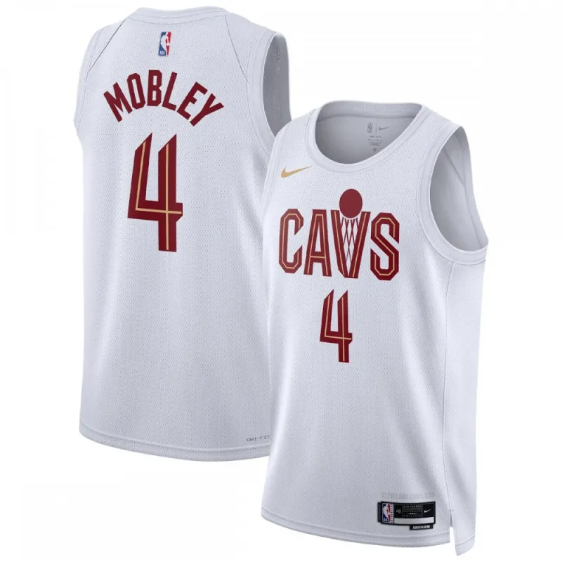 Evan Mobley Cleveland Cavaliers Unisex 2022/23 Maglia Swingman - Edizione Associazione - Bianco