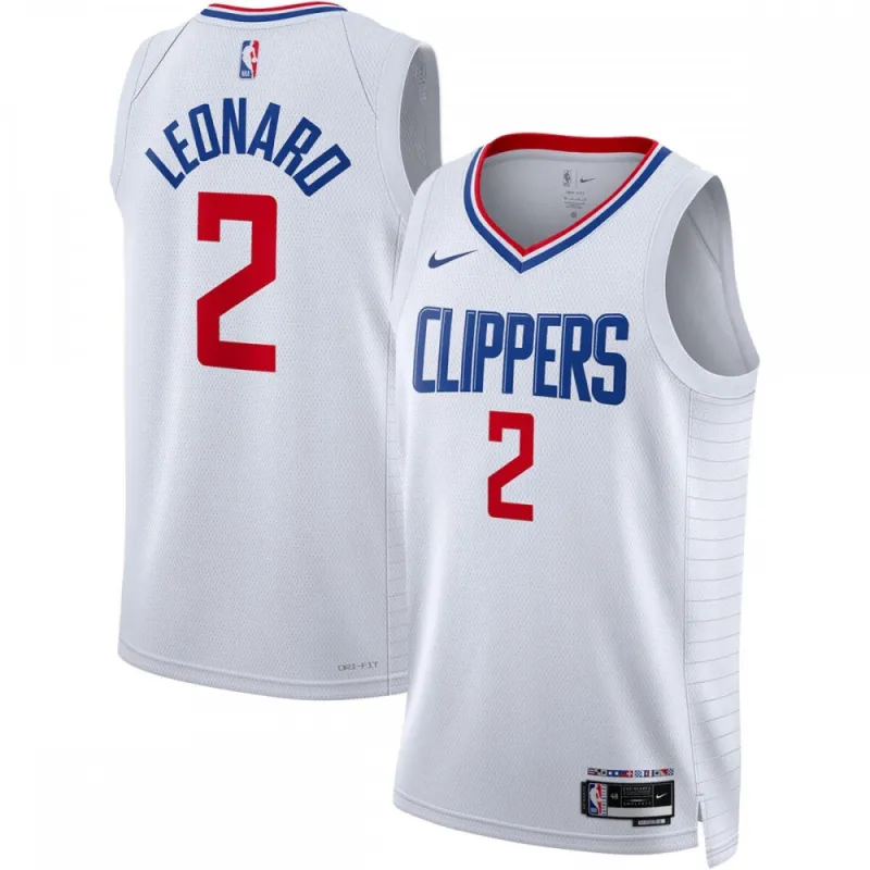 Maglia Swingman unisex Kawhi Leonard LA Clippers 2022/23 – Edizione Association – Bianca