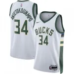 Giannis Antetokounmpo Milwaukee Bucks Unisex 2022/23 Swingman Jersey - Association Edition - Weiß Giannis Antetokounmpo Milwaukee Bucks Unisex 2022/23 Swingman Jersey – Association Edition – Weiß