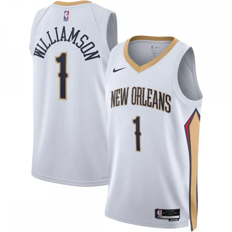 Zion Williamson New Orleans Pelicans Nike Unisex 2022/23 Swingman-Trikot – Association Edition – Weiß