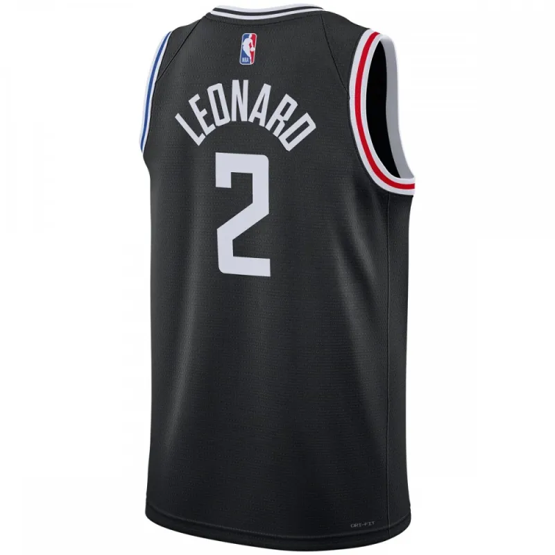 Kawhi Leonard LA Clippers Unisex 2022/23 Swingman Jersey - City Edition - Black