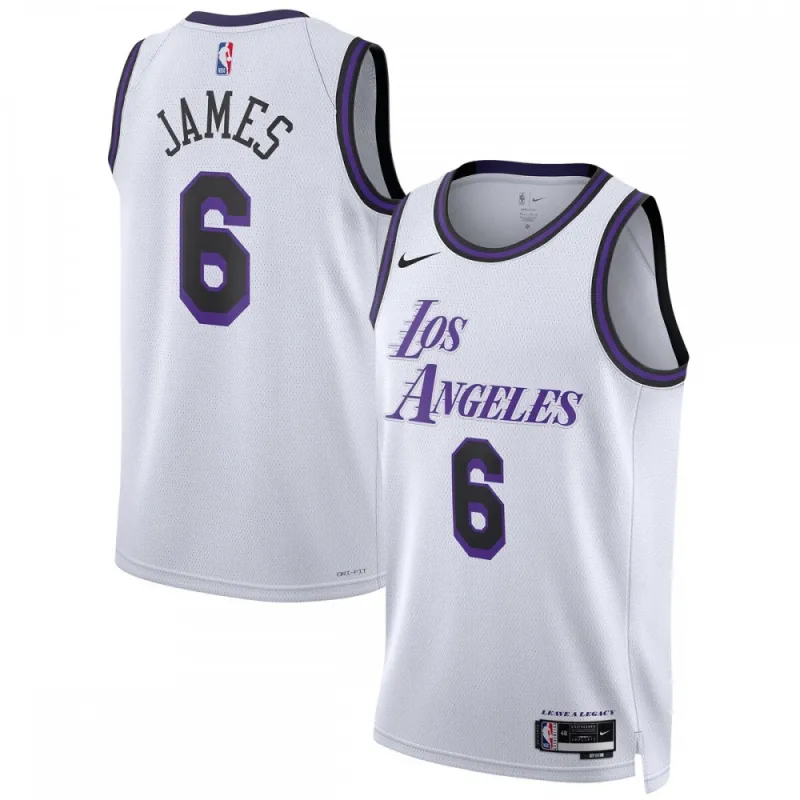 LeBron James Los Angeles Lakers Nike Unisex 2022/23 Swingman Jersey – City Edition – White