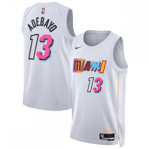Bam Adebayo Miami Heat Unisex 2022/23 Swingman Jersey - City Edition - White
