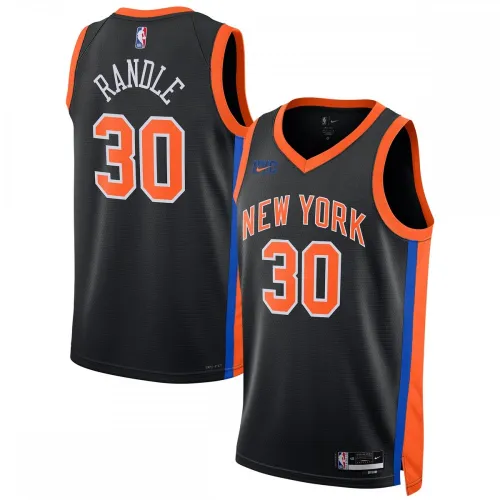 Maillot Swingman unisexe Nike Julius Randle des New York Knicks 2022/23 – Édition « City » – Noir
