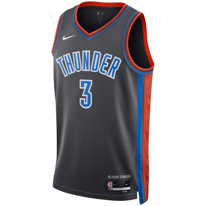 Josh Giddey Oklahoma City Thunder Unisex-Trikot 2022/23 – City Edition – Grau