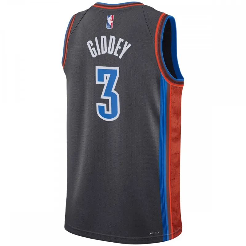 Josh Giddey Oklahoma City Thunder Unisex-Trikot 2022/23 – City Edition – Grau