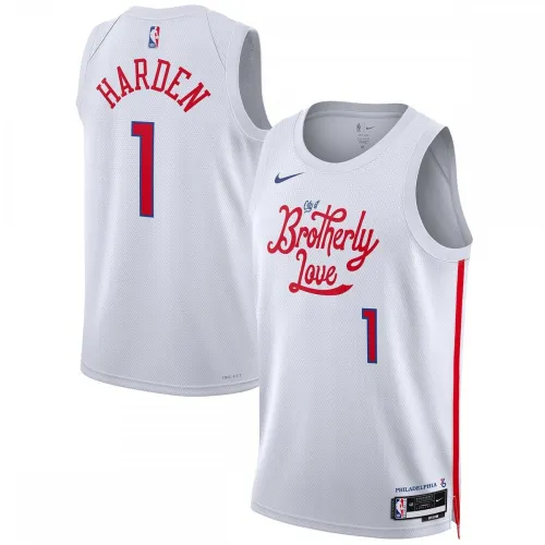 James Harden Philadelphia 76ers Unisex 2022/23 Swingman Jersey - City Edition - White