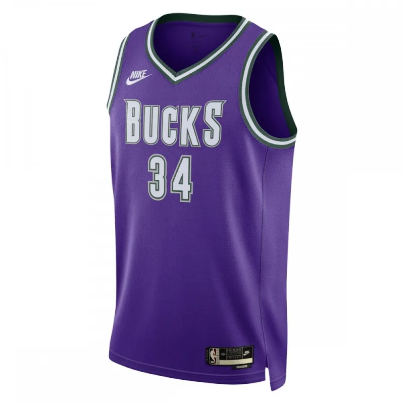 Giannis Antetokounmpo Milwaukee Bucks 2022/23 Men's Swingman Jersey Purple - Classic Edition