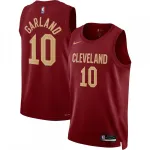 Camisa Swingman Nike 2022/23 de Darius Garland dos Cleveland Cavaliers, cor vinho – Edição Icon