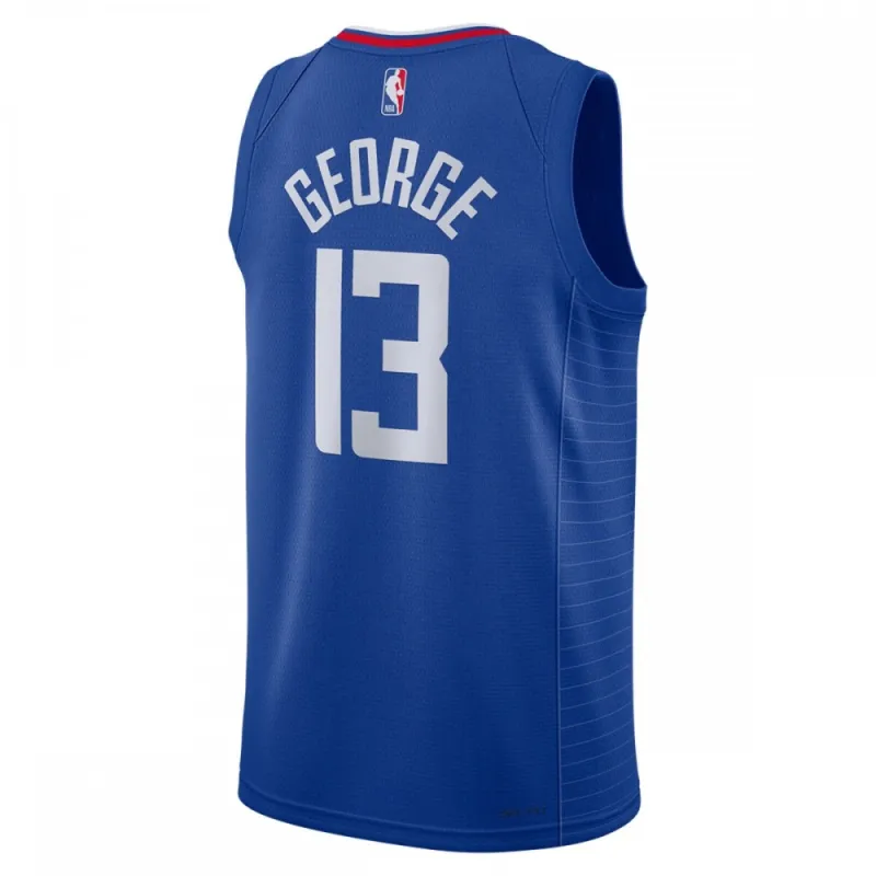 Maillot Swingman unisexe Paul George LA Clippers 2022/23 – Édition Icone – Bleu Royal