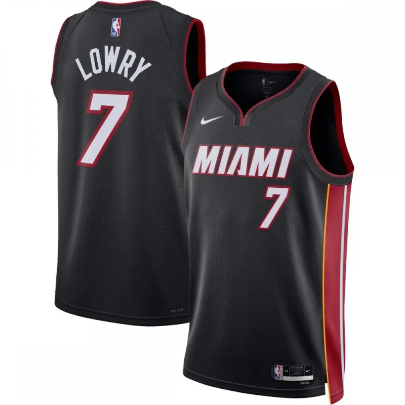 Kyle Lowry Miami Heat Unisex Swingman-shirt 2022/23 – Icon Edition – Zwart