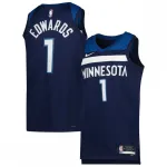 Anthony Edwards Minnesota Timberwolves Nike unisex 2022/23 Swingman-shirt – Icon Edition – marineblauw