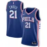 Camiseta unisex Swingman de Joel Embiid de los Philadelphia 76ers para la temporada 2022/23 - Edición Icono - Azul Rey