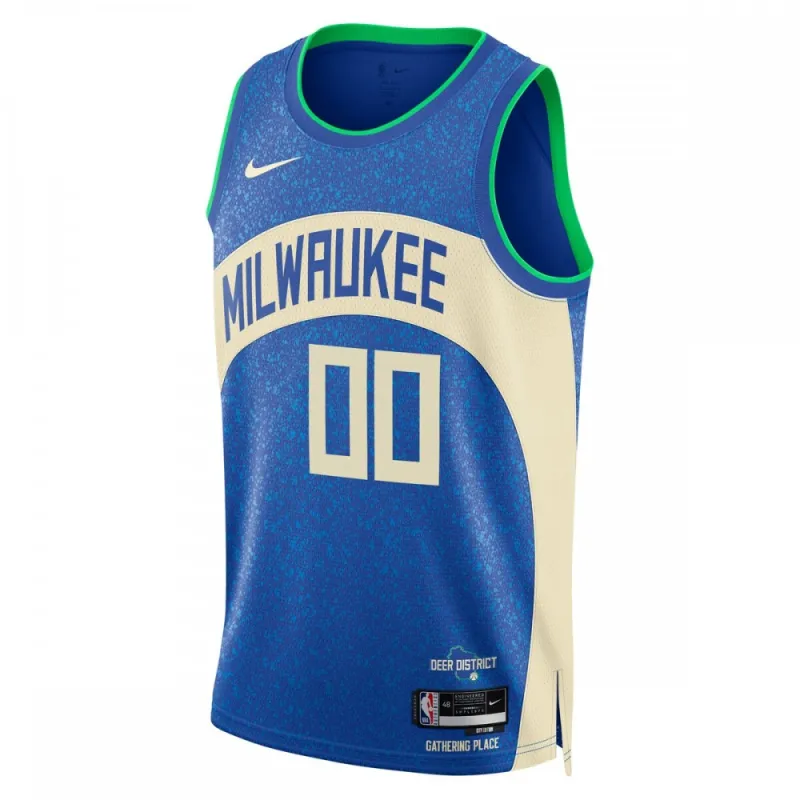Milwaukee Bucks Unisex 2023/24 Custom Swingman Jersey – Royal – City Edition