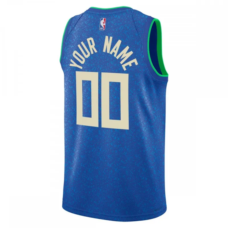 Milwaukee Bucks Unisex 2023/24 Custom Swingman Jersey – Royal – City Edition
