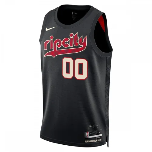 Portland Trail Blazers Unisex 2023/24 Custom Swingman Jersey – Zwart – City Edition