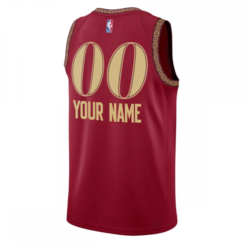 Cleveland Cavaliers Unisex 2023/24 Custom Swingman Jersey - Wine - City Edition