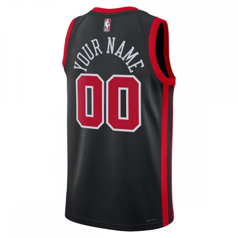 Maillot Swingman unisexe Chicago Bulls 2023/24 personnalisé – Noir – Édition City