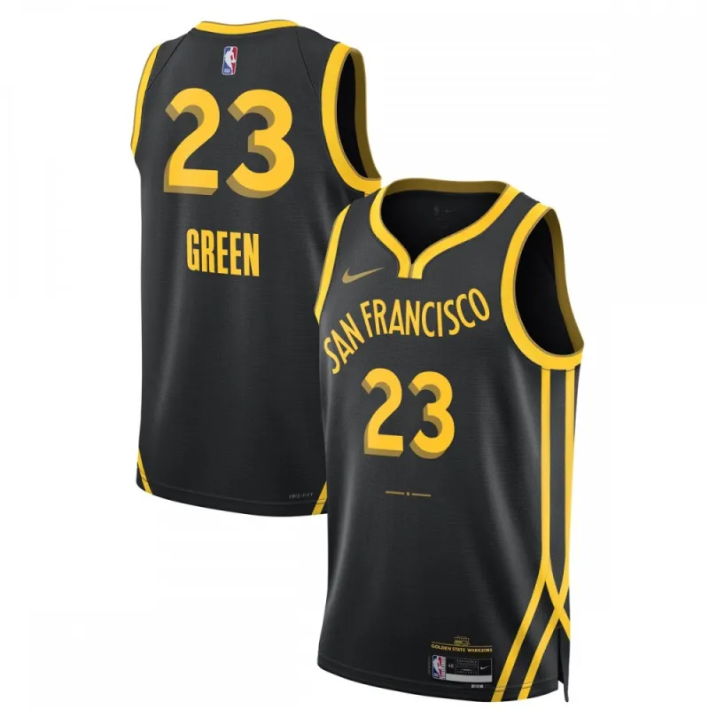 Camiseta unisex Swingman Draymond Green de los Golden State Warriors 2023/24 – Negra – Edición Ciudad