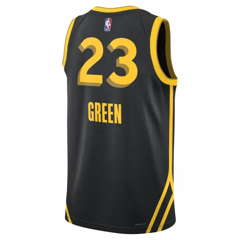 Camiseta unisex Swingman Draymond Green de los Golden State Warriors 2023/24 – Negra – Edición Ciudad