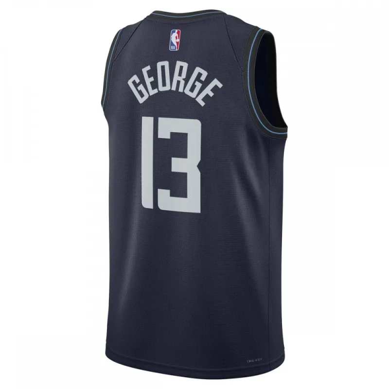 Paul George LA Clippers Unisex 2023/24 Swingman Jersey - Navy - City Edition