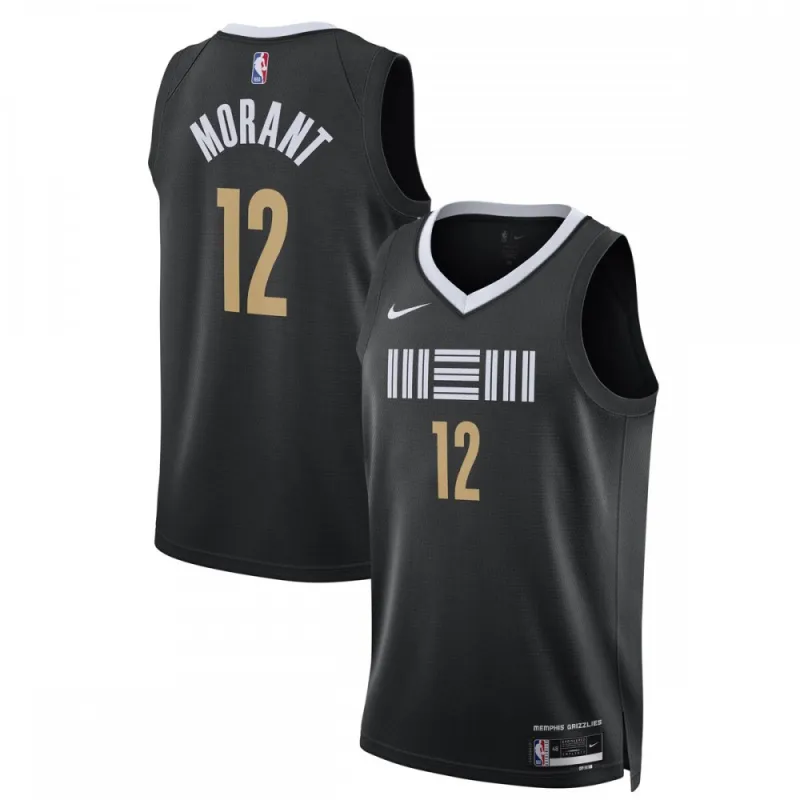 Ja Morant Memphis Grizzlies Nike Unisex 2023/24 Swingman Jersey - Preto - City Edition