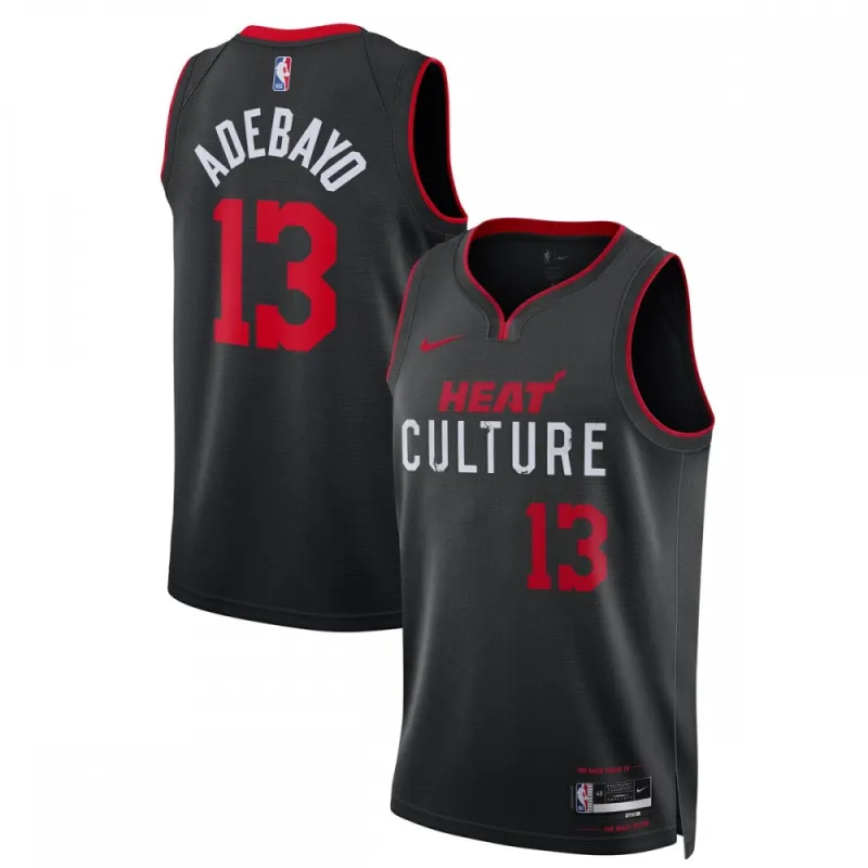 Bam Adebayo Miami Heat Unisex 2023/24 Swingman Jersey – Black – City Edition