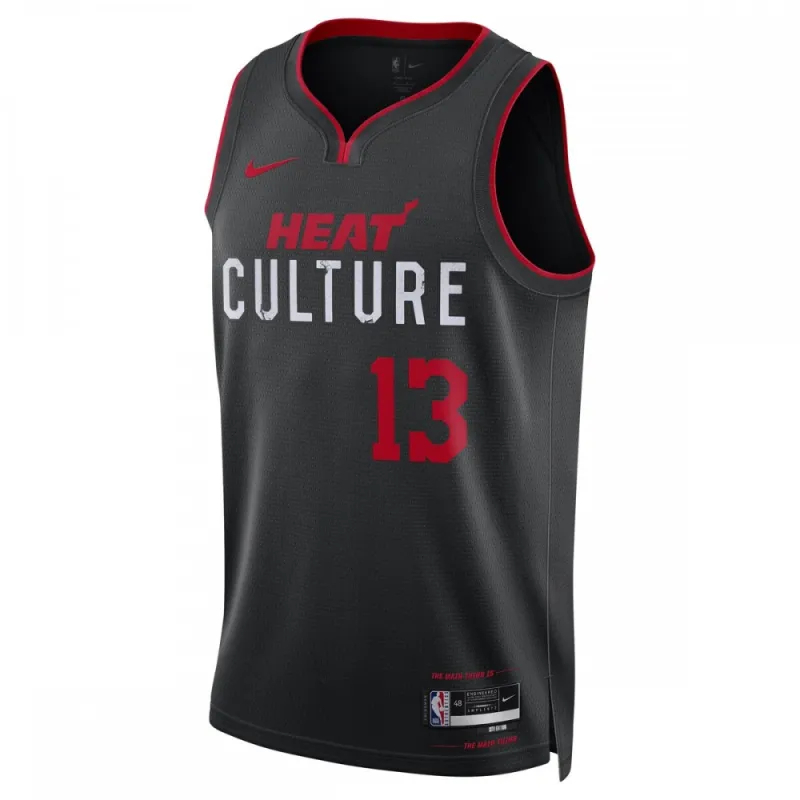 Bam Adebayo Miami Heat Unisex 2023/24 Swingman Jersey – Black – City Edition