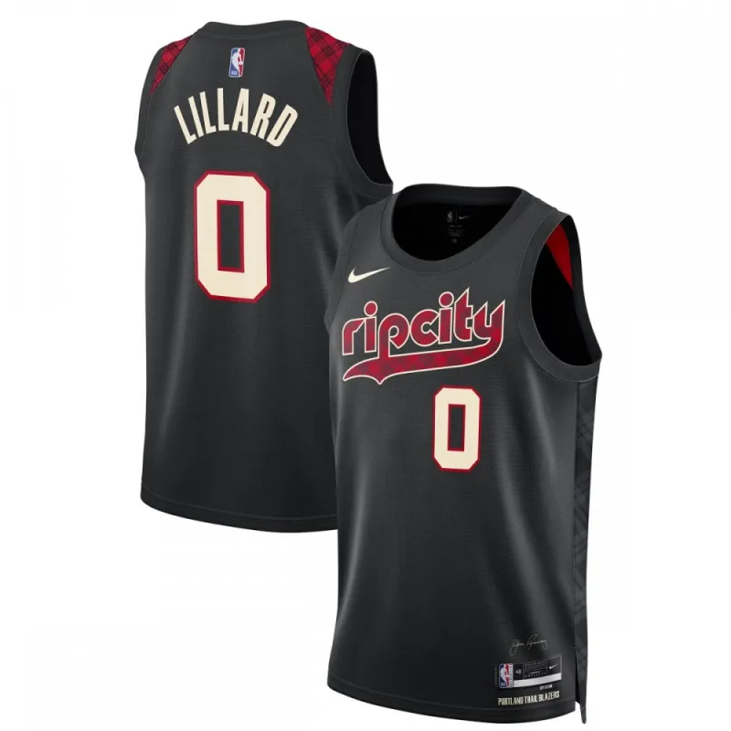 Damian Lillard Portland Trail Blazers Unisex 2023/24 Swingman Jersey - Schwarz - City Edition