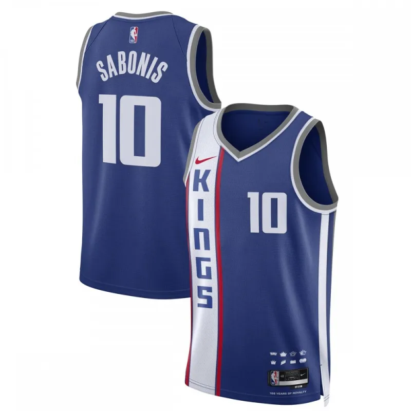 Camiseta Swingman unisex Nike de Domantas Sabonis (Sacramento Kings) temporada 2023/24 – Azul – Edición City