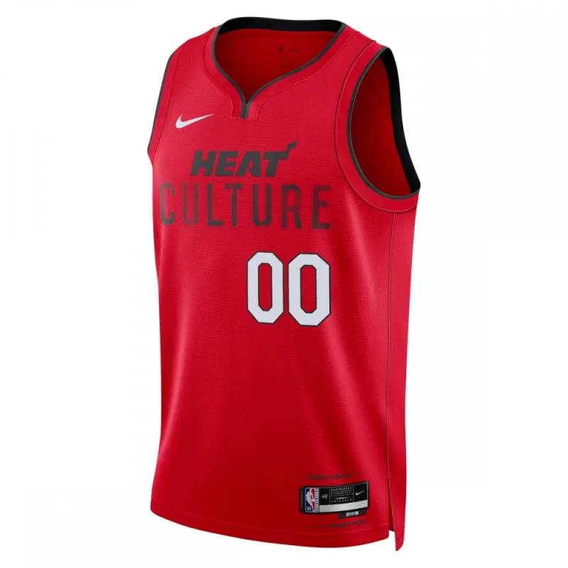 Miami Heat Unisex 2024/25 Custom Swingman Jersey – City Edition – Red