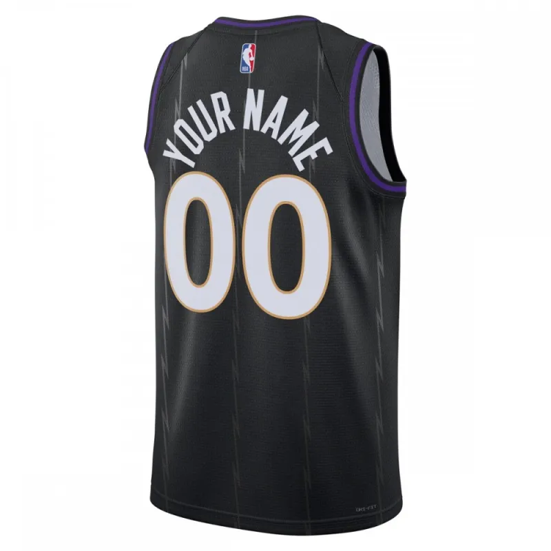 Toronto Raptors Unisex 2024/25 Custom Swingman Jersey - City Edition - Black