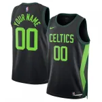 Boston Celtics Unisex 2024/25 Custom Swingman Jersey - City Edition - Black