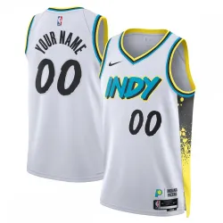 Indiana Pacers Nike Unisex 2024/25 Custom Swingman Jersey - City Edition - White - product photo Indiana Pacers Nike Unisex 2024/25 Custom Swingman Jersey - City Edition - White product image