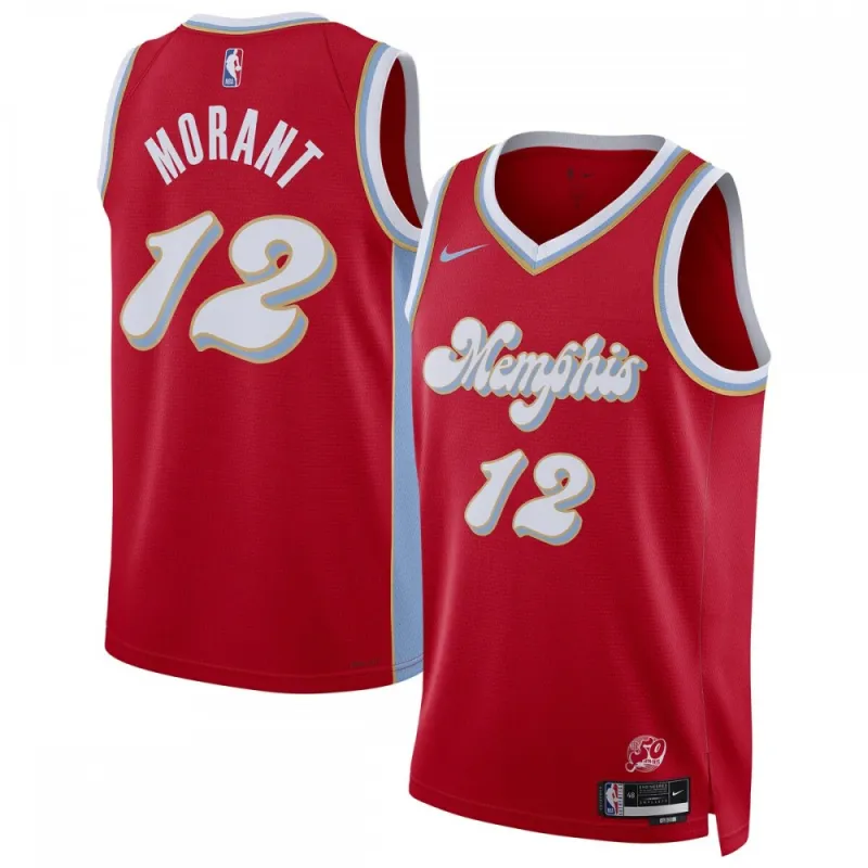 Ja Morant Memphis Grizzlies Unisex 2024/25 Swingman Player Jersey – City Edition – Rood