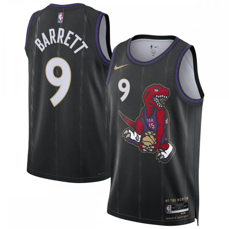 RJ Barrett Toronto Raptors Unisex 2024/25 Swingman Player Jersey - City Edition - Black