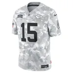 Patrick Mahomes Kansas City Chiefs Nike 2024 Salute to Service Limited Jersey – Arctic Camo