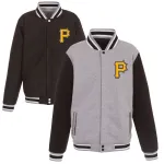 Pittsburgh Pirates JH Design Reversible Fleece Full-Snap Jacket