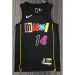 Maglia Swingman Miami Heat Tyler Herro #14 Nero 2021/22 Uomo - Edizione Città