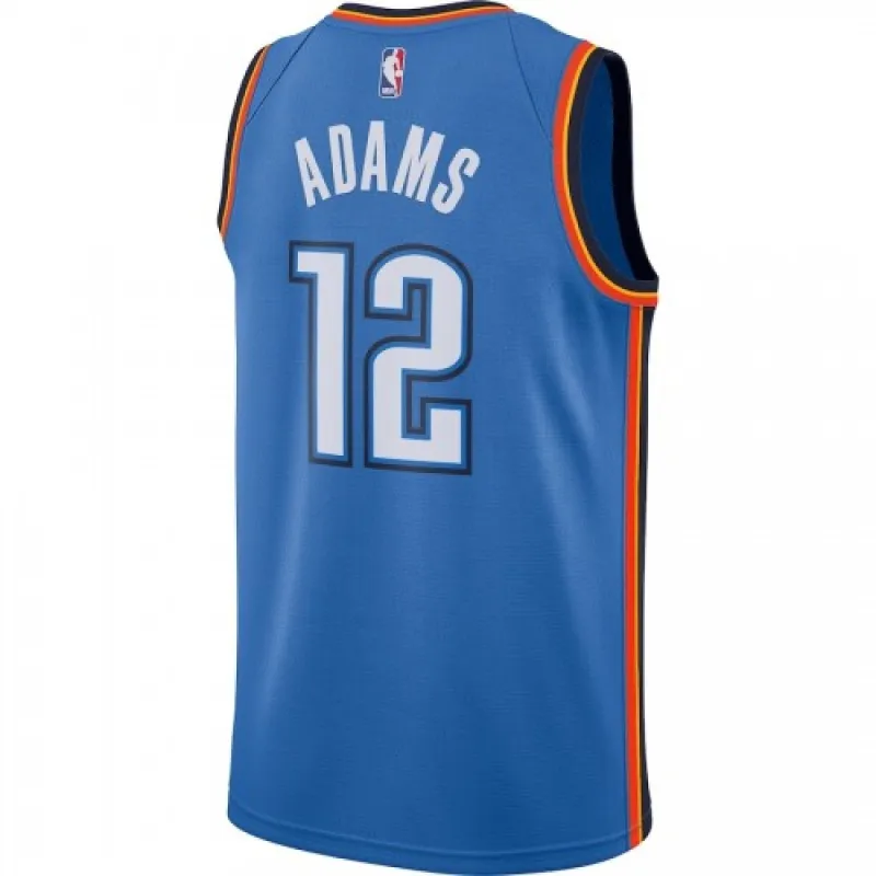 Oklahoma City Thunder Herren-Trikot Steven Adams #12, blau, Swingman-Stil – Icon Edition