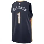 Men’s New Orleans Pelicans Zion Williamson #1 Nike Navy 2020/21 Swingman Jersey – Icon Edition